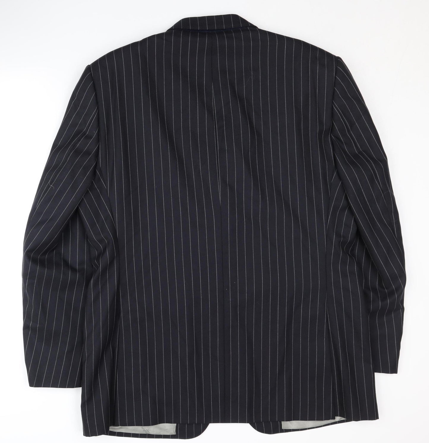 Aquascutum Men's Blue Striped Blazer 46R