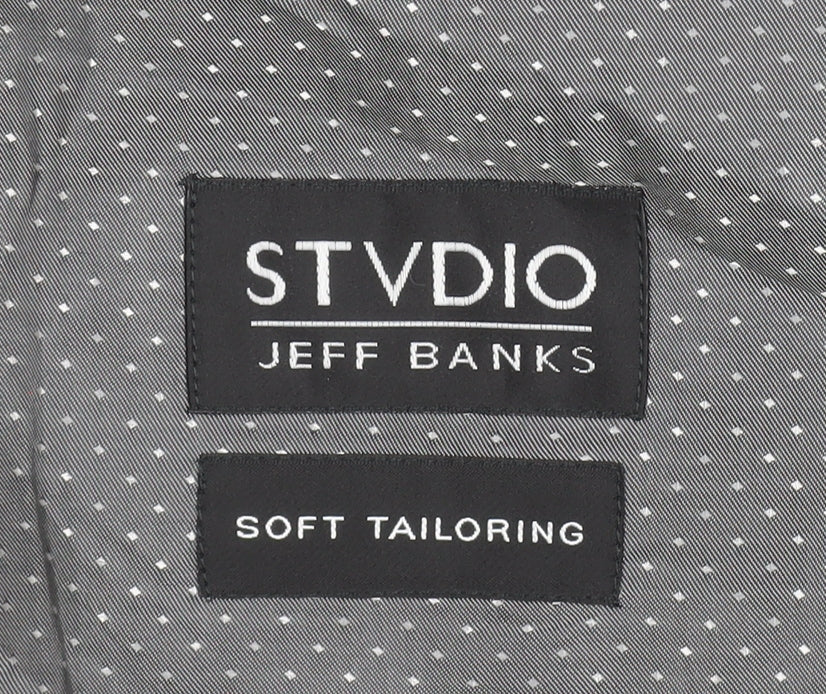 Jeff Banks Men's Grey Blazer, Size 46R, Formal Wear