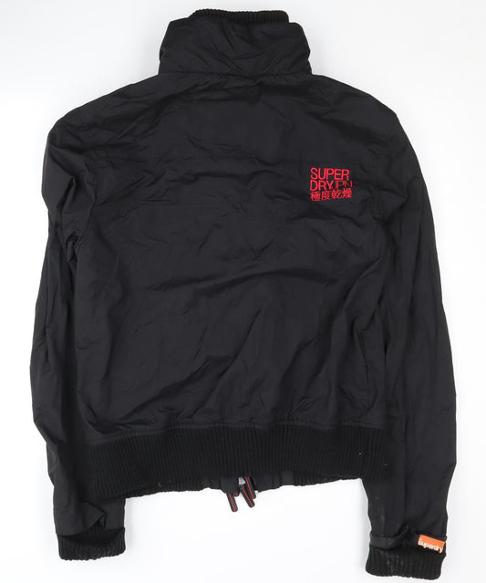 Superdry Men's Black Bomber Jacket L Size Casual