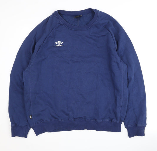 Umbro Men's Blue Pullover Sweatshirt L