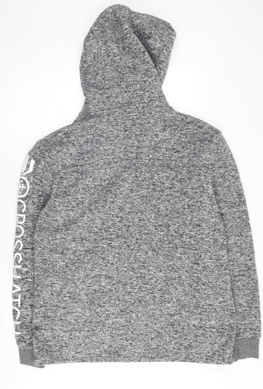 Crosshatch Men's Grey XL Full Zip Hoodie