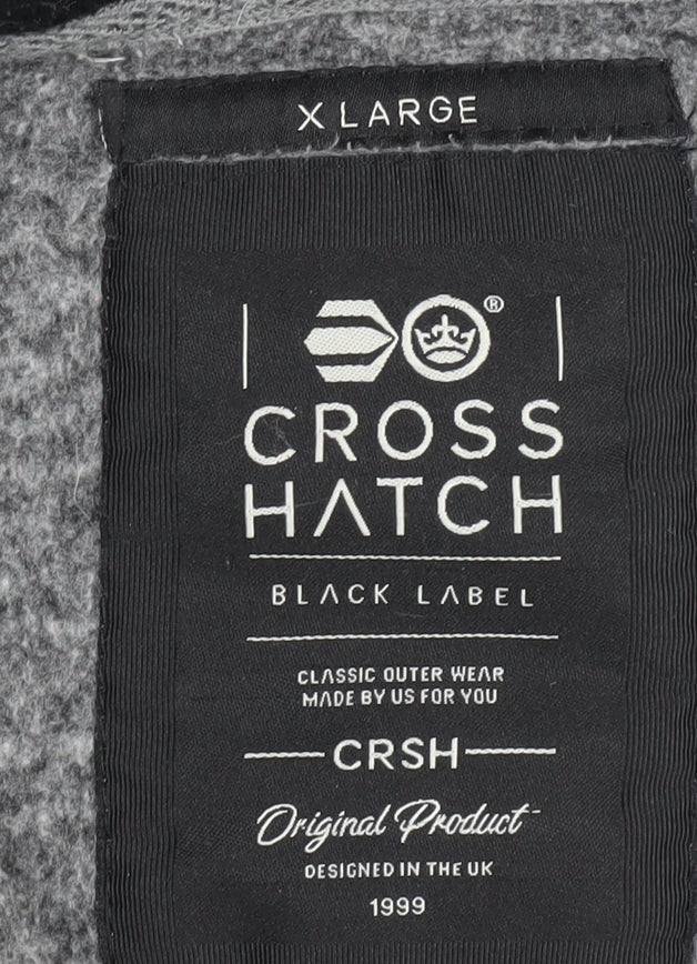 Crosshatch Men's Grey XL Full Zip Hoodie