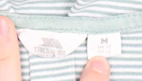 Trespass Women's Green Striped T-Shirt Sz 12