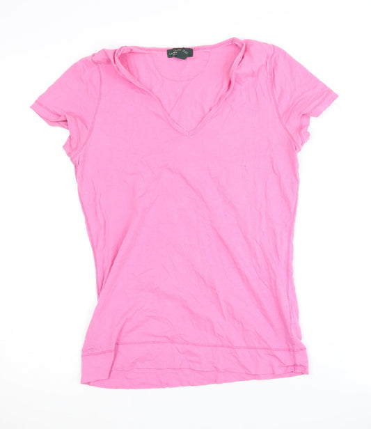 Ralph Lauren Women's Pink XS V-Neck T-Shirt