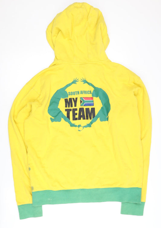 FIFA Men's Yellow XL Full Zip Hoodie with Hood
