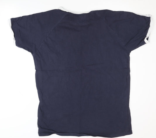 Adidas Men's Blue XL Crew Neck T-Shirt