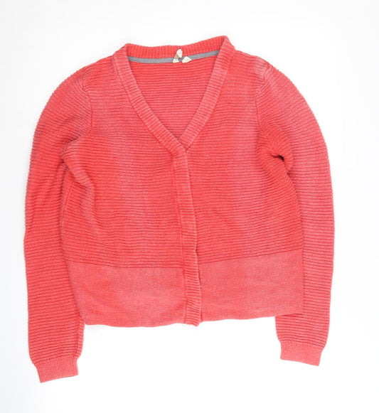 White Stuff Women's Red Cardigan Knit Size 14
