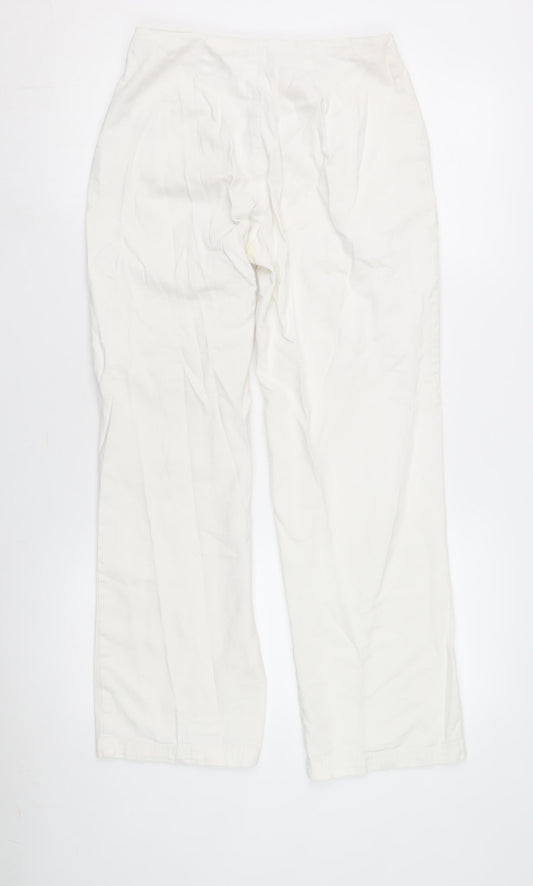 Collusion Women's Ivory Cargo Trousers Size 8