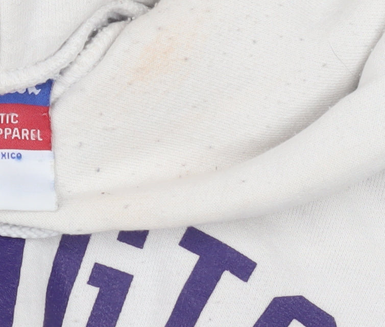 Champion Women's White Graphic Hoodie Size S