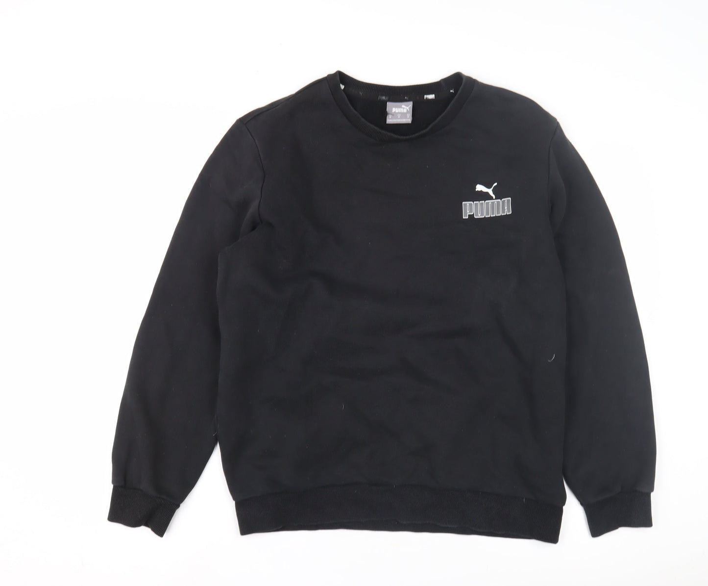Puma Men's Black Sweatshirt M Pullover Logo