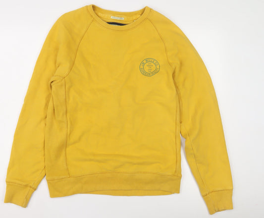 Jack Wills Men's Yellow Pullover Sweatshirt S