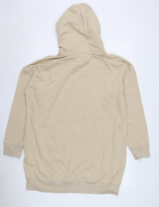DKNY Men's Beige Pullover Hoodie - Relaxed Fit