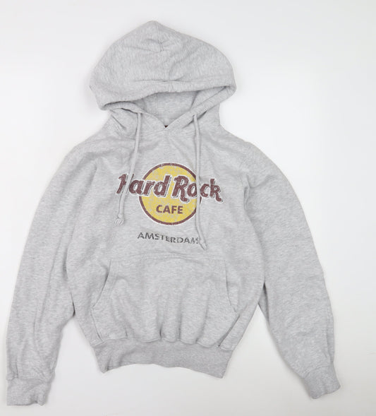 Hard Rock Cafe Women's Grey Hoodie, Small, Cotton Blend