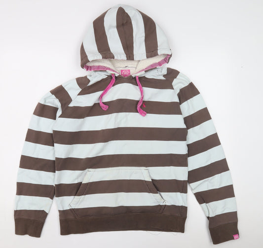 Womens UK 12 Regular Joules Multicoloured Pullover Hoodie