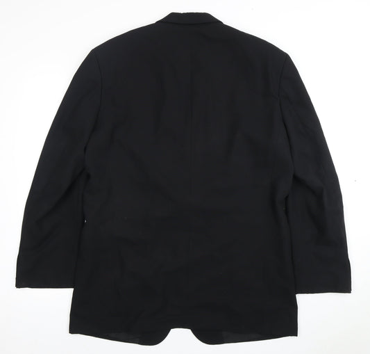 Hugo Boss Men's Black Wool Suit Jacket 42