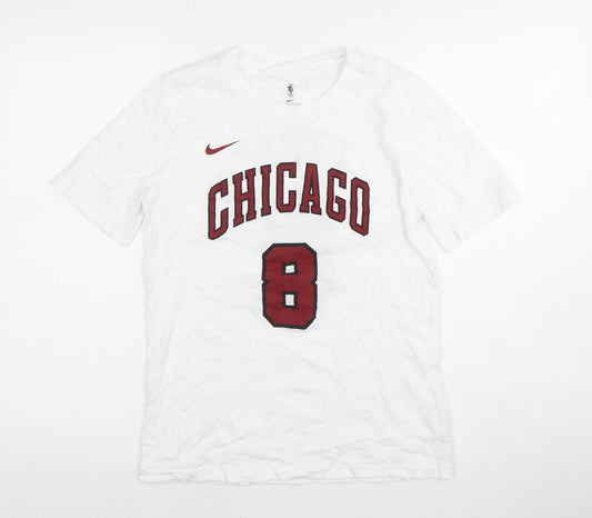 Nike Unisex White Sports Jersey T-Shirt Size 16