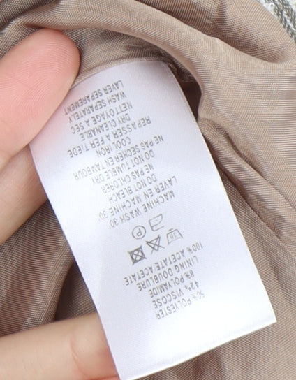 Brand and care label for Alex & Co. Women's Beige Bouclé Blazer, size 16