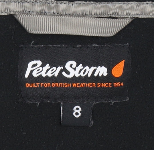 Peter Storm Women's Black Fleece Henley Size 8