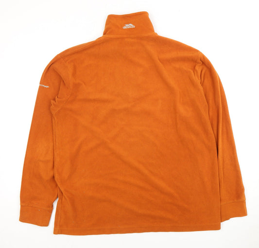 Trespass Men's Orange Fleece Pullover Sweatshirt S