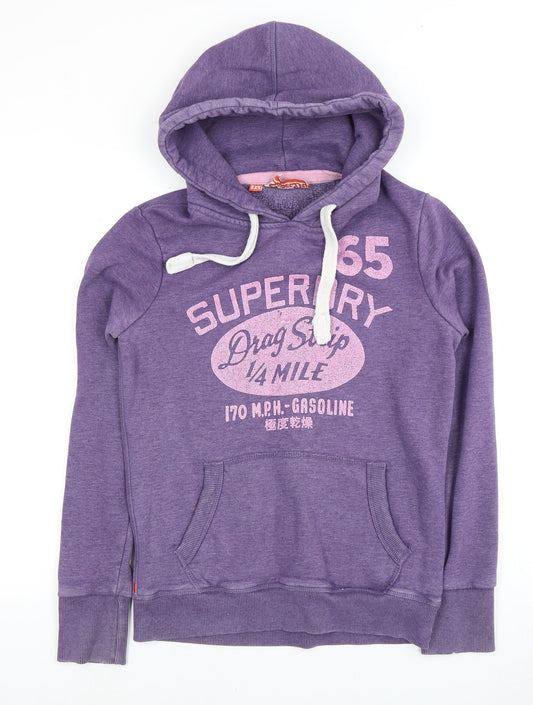 Superdry Women's Purple Pullover Hoodie 2XS