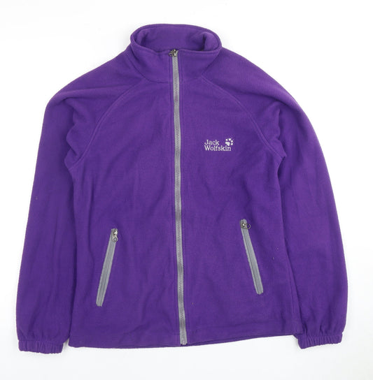 Jack Wolfskin Women’s Purple Fleece Jacket L