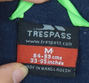 Trespass Mens Blue Fleece Jacket M Full Zip Casual