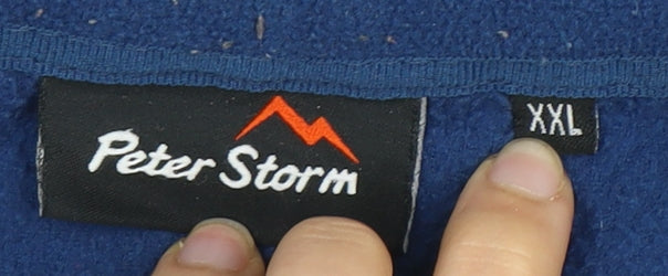 Peter Storm Men's Blue Fleece Jacket 2XL Outdoor