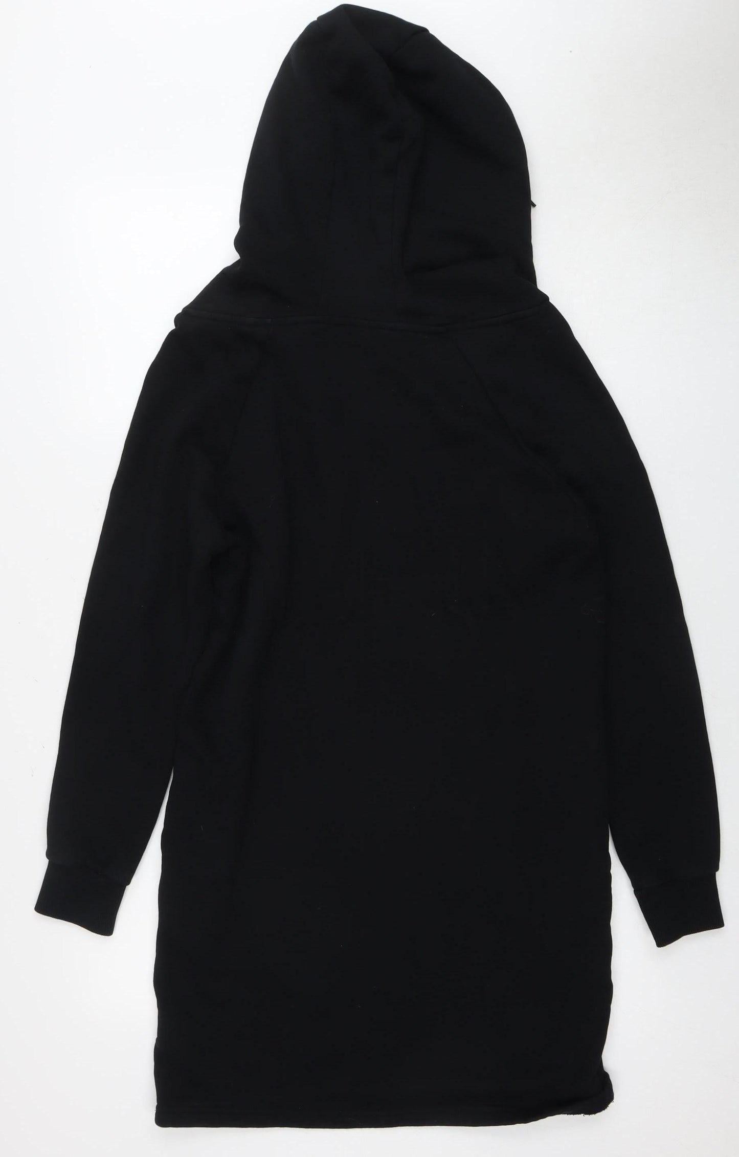 Billabong Black Hooded Dress M - Geometric Embroidery