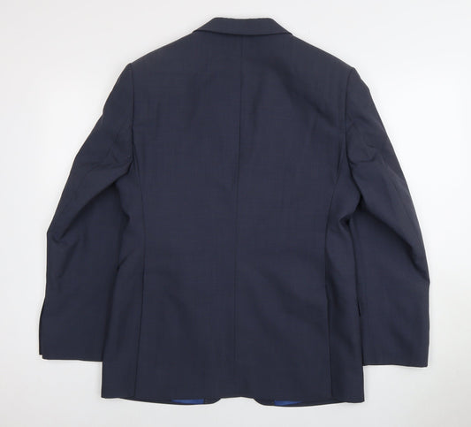 Daniel Hechter Men's Blue Blazer, 38 Short Fit, Elegant Formal Wear