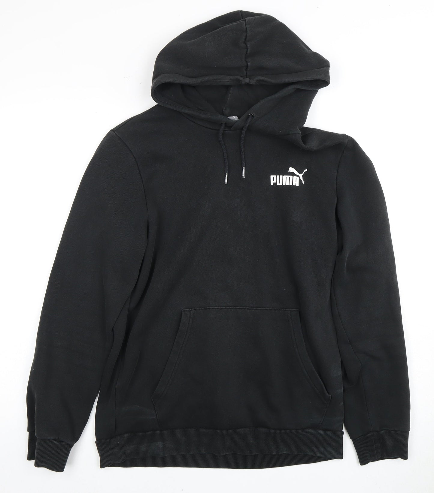 Puma Men’s Black Pullover Hoodie, Size S