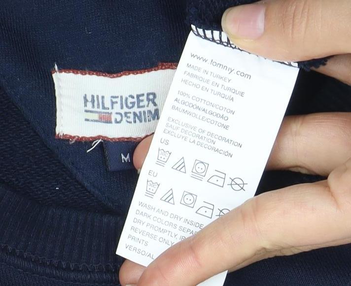 Tommy Hilfiger Unisex Blue Pullover Sweatshirt M