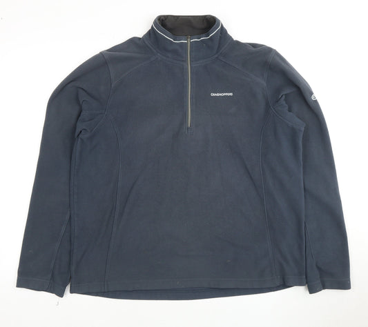 Craghoppers Men's Blue 1/2 Zip Fleece Sweatshirt L