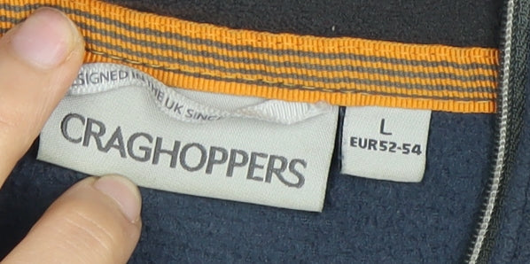 Craghoppers Men's Blue 1/2 Zip Fleece Sweatshirt L