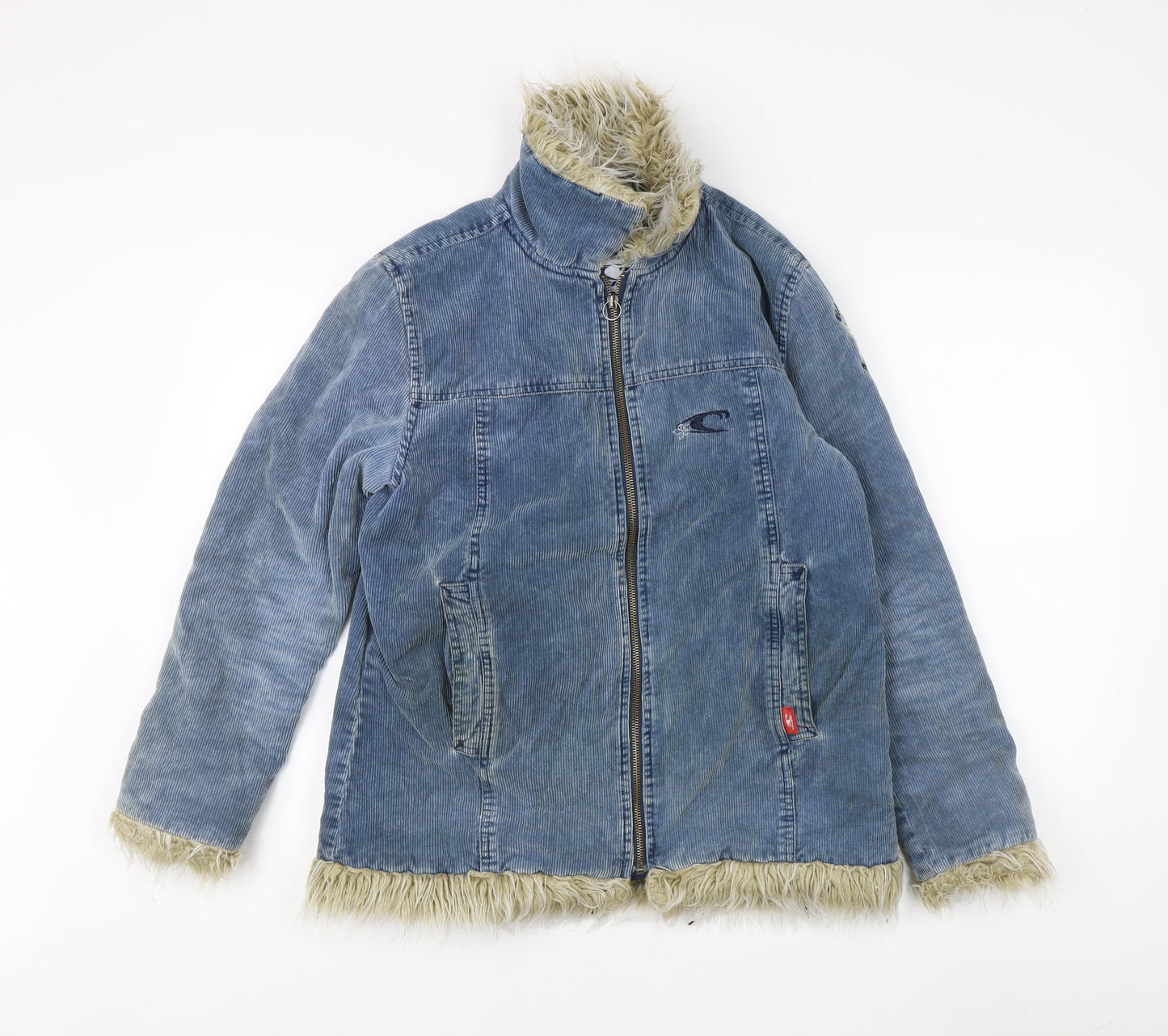 O'Neill Women's Blue Corduroy Jacket, Size 8
