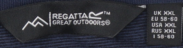 Regatta Men's 2XL Blue Pullover Fleece with Zip
