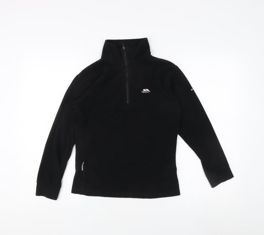 Trespass Men's Black Fleece 1/2 Zip, Size S - Excellent Condition