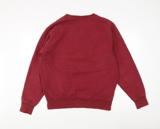 ellesse Men's Red XL Pullover Sweatshirt - Stylish Logo