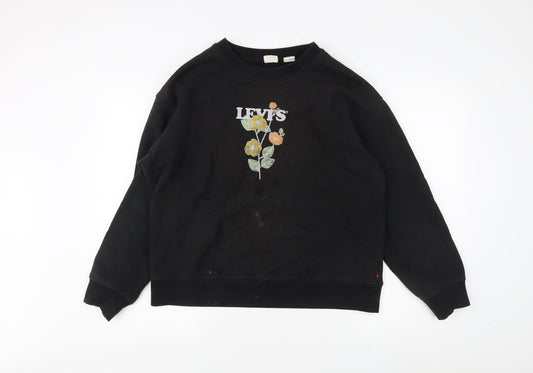 Levi's Women's Black Pullover Sweatshirt L