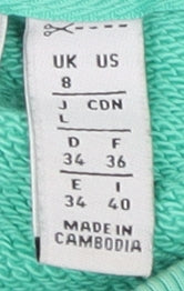 Adidas Women's Green Pullover Sweatshirt UK 8