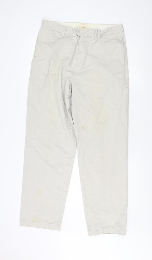 GAP Men's Beige Slim Fit Khakis Trousers Size 34