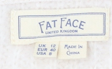 Fat Face Women's Ivory Knit Pullover Jumper Size 12