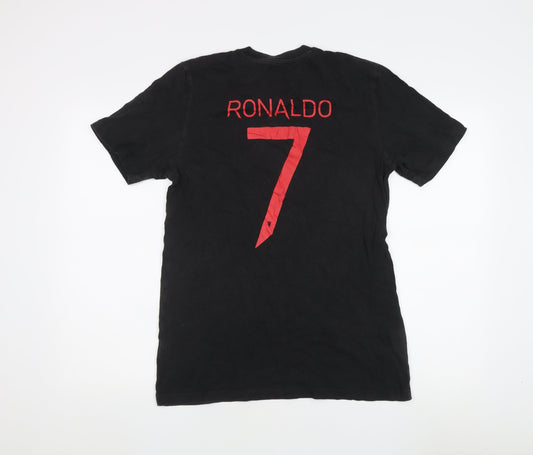 Adidas Men's Black S Sports T-Shirt with Ronaldo 7