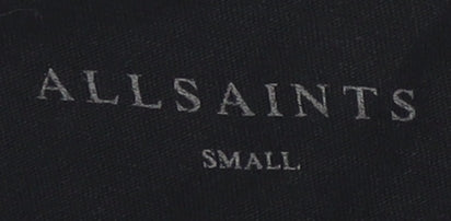 AllSaints Men's Black Small T-Shirt, Long Sleeve