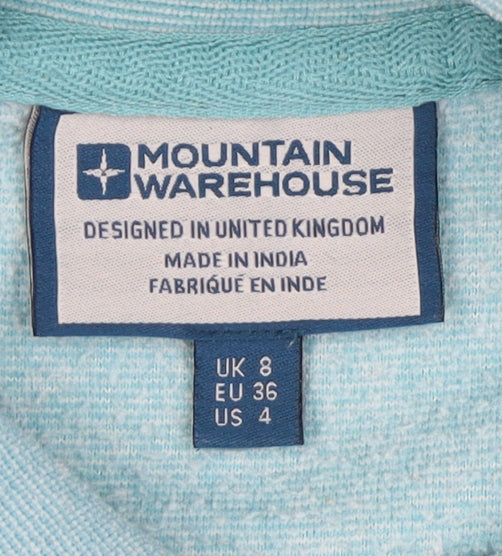 Mountain Warehouse Women's Blue Cowl Neck Sweatshirt Size 8