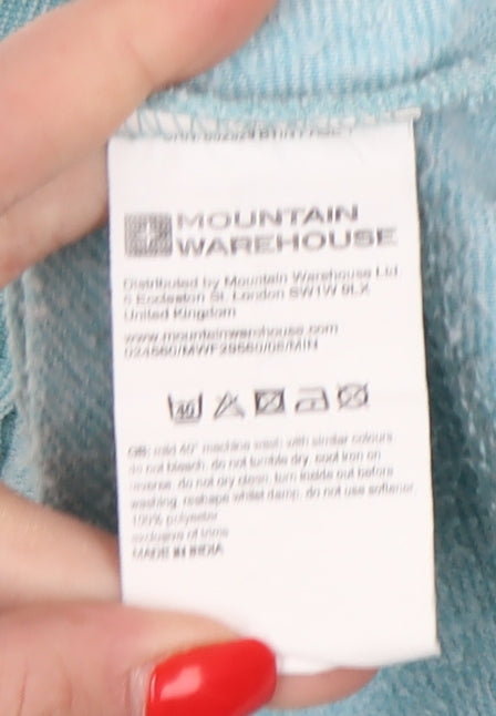 Mountain Warehouse Women's Blue Cowl Neck Sweatshirt Size 8