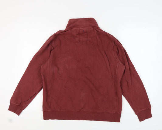 Fat Face Men's Red 1/4 Zip Sweatshirt M