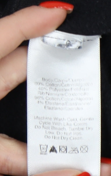 DKNY Unisex Black Pullover Hoodie XL - Casual Comfort