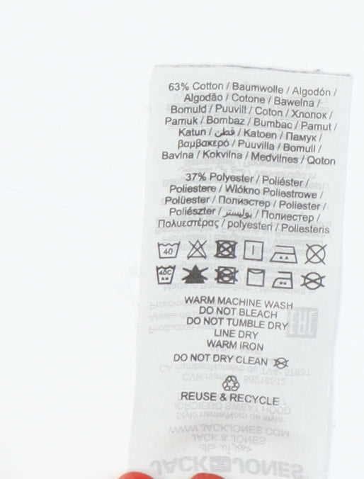 Jack & Jones Men's Blue Hoodie, M, Pullover Style