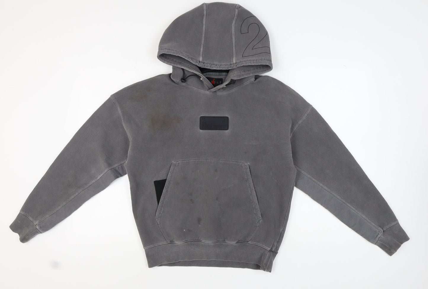 Nike Men's Grey S Pullover Hoodie with Pockets