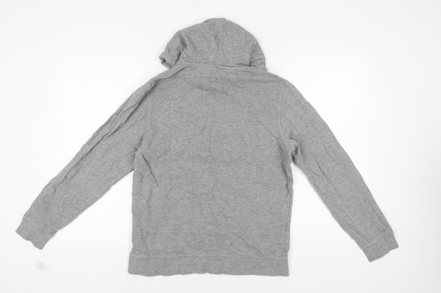 Jack & Jones Grey Unisex Hoodie Large Pullover